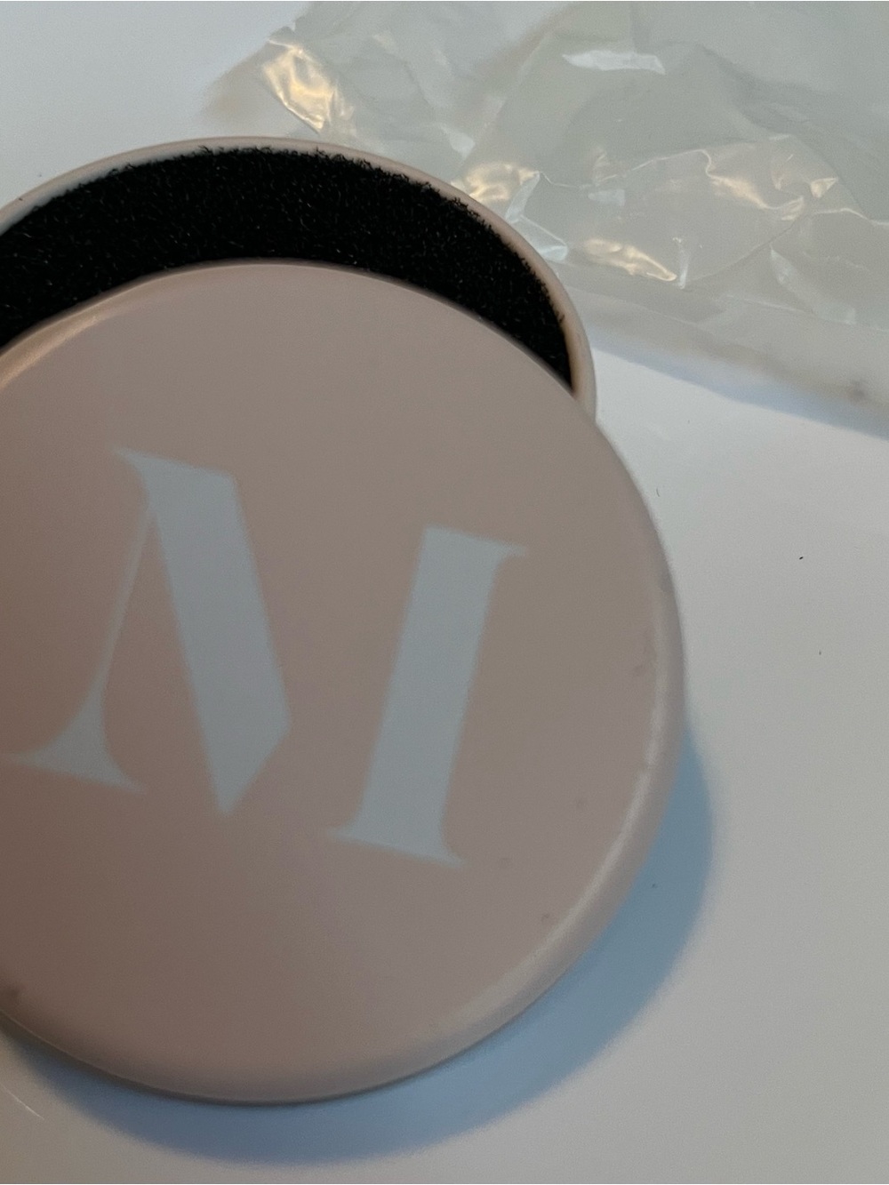 Morphe Powder Pink Compact with M Monogram
